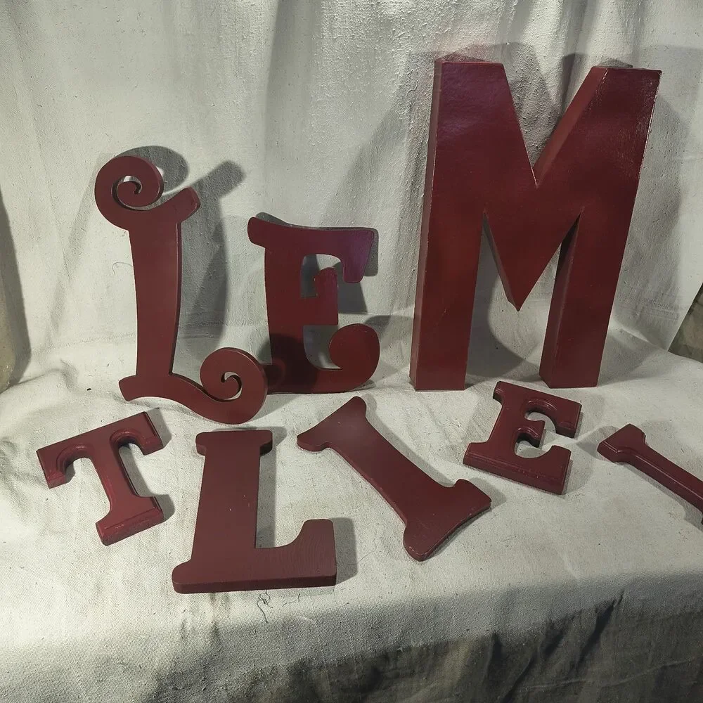 Display Letters  In Sizes From 18